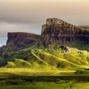 vue sur des paysages écossais de Sron Vourlinn